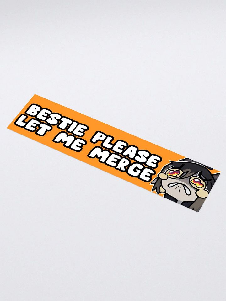 Bestie Please Let Me Merge Bumper Sticker product image (1)