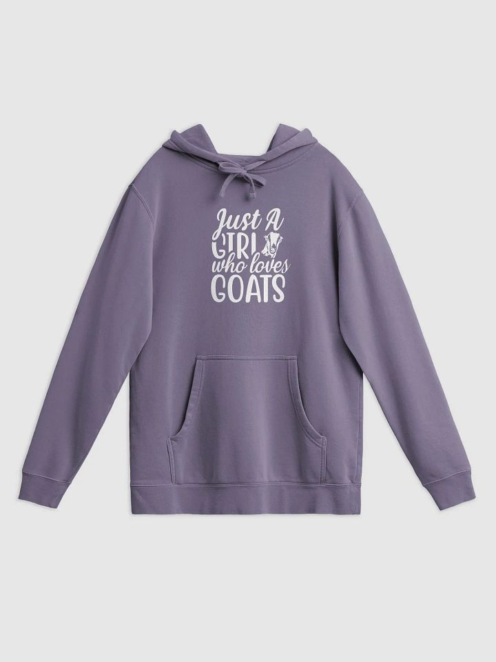 Just a Girl that Loves Lamanchas Pigment Dyed Hoodie product image (10)