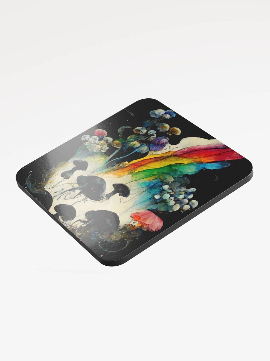 Mushroom Dreams Glossed Cork Coaster product image (3)