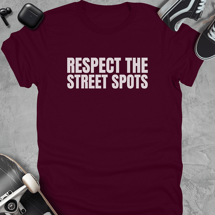 Respect the street spots, Skateboarding t-shirt, Unisex product image (2)