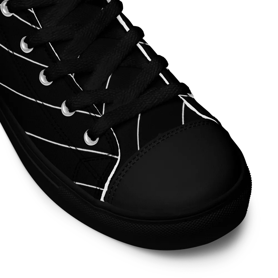 BBG Black Pinstripe High Tops - Black Soles product image (9)