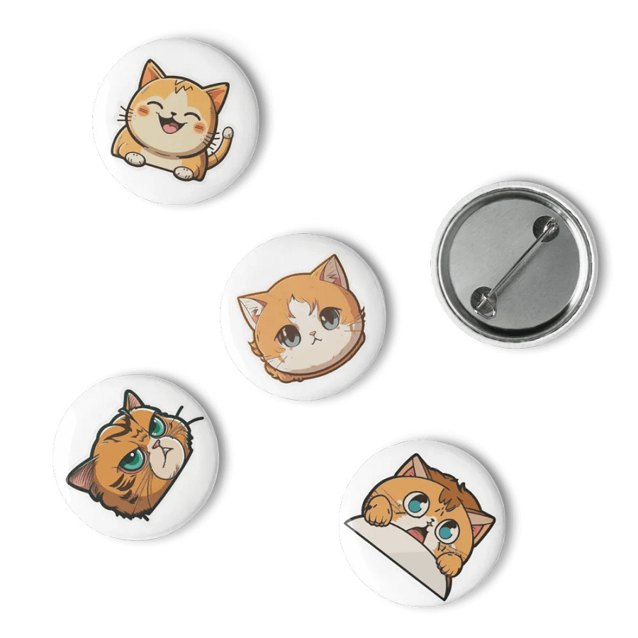 Blissful Cat Pin Button Set product image (15)