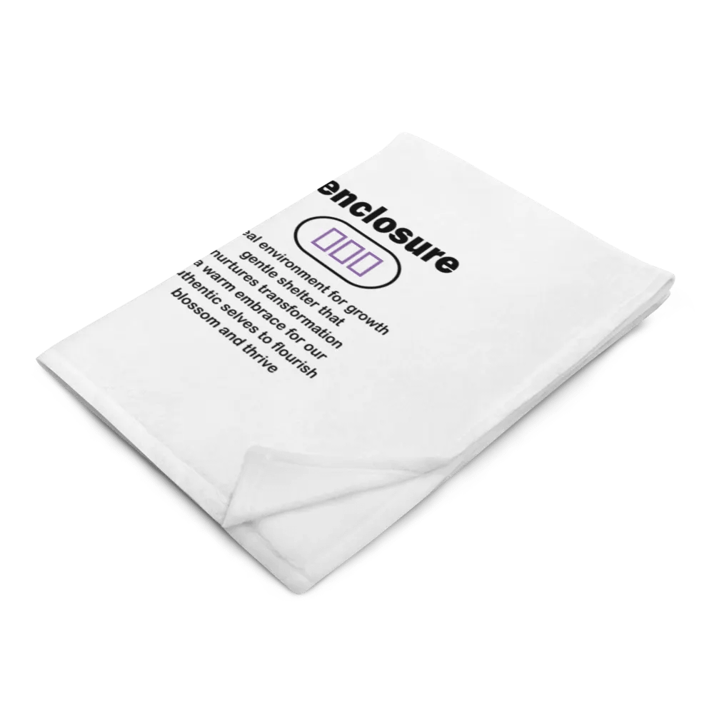 enclosure blanket - light purple line product image (1)