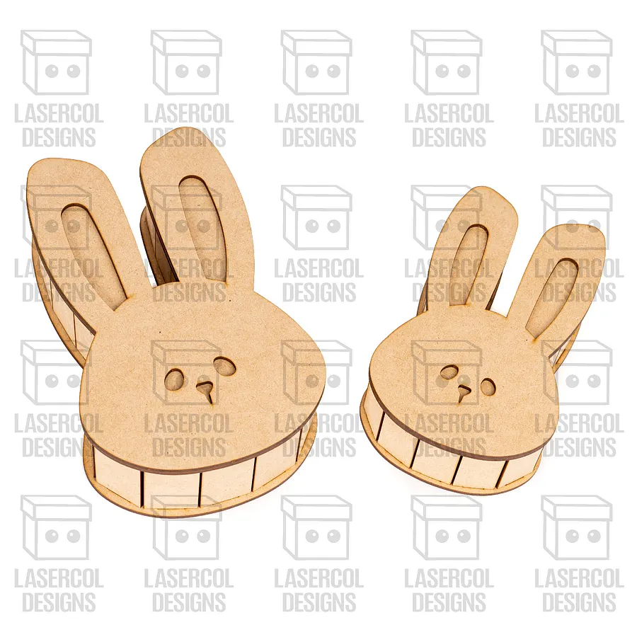 Easter Bunny Shaped Boxes Set 3 - Laser Cut Files product image (9)