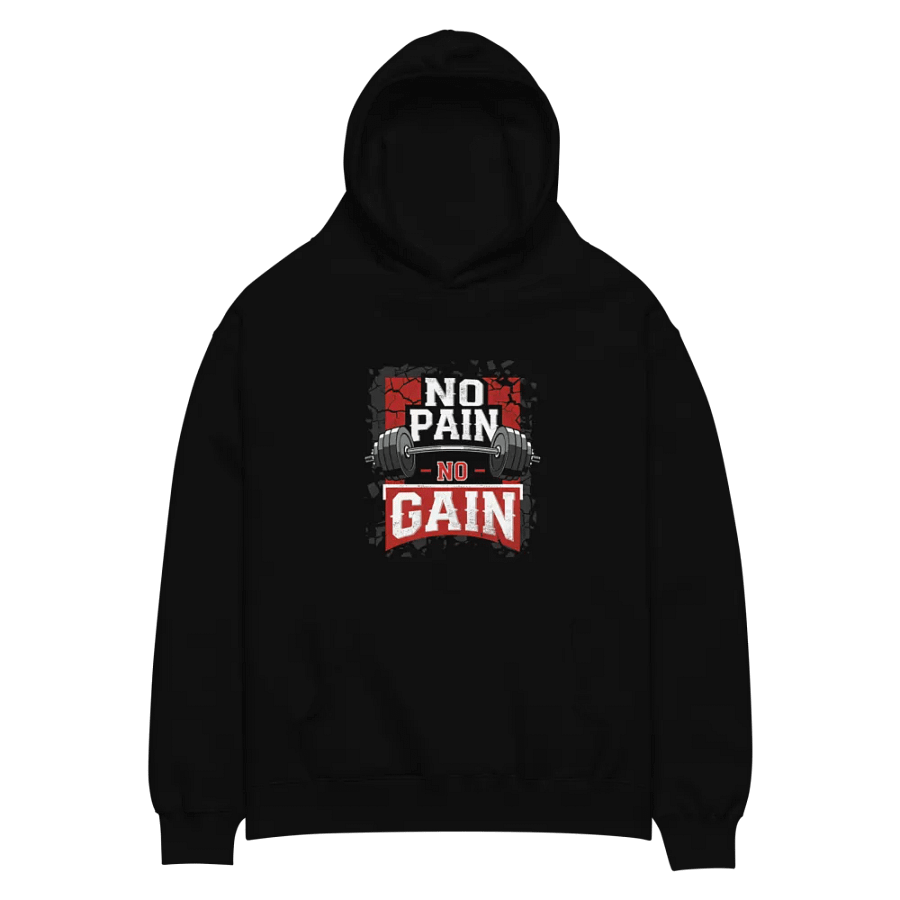 "No Pain, No Gain" Motivational Hoodie product image (2)