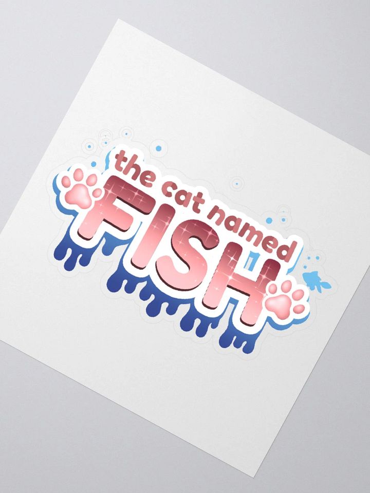 The Cat named Fish Sticker! product image (2)