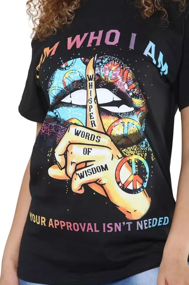 Women's T-shirt Tee Baggy Fit Short Sleeve Ladies Slogan T Shirt Oversized Tops product image (2)
