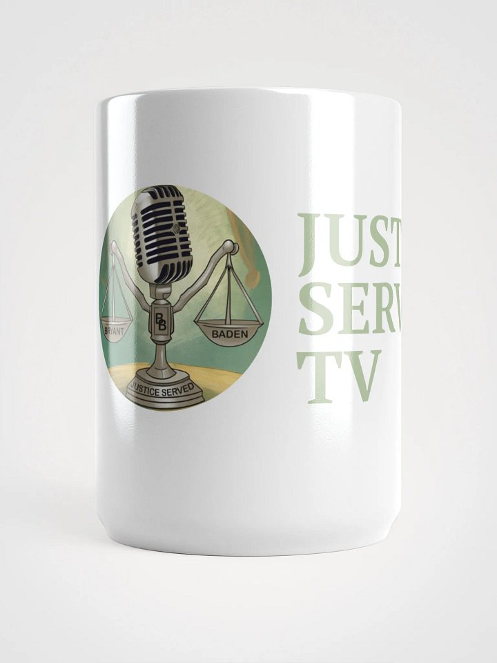 Justice Served TV White Glossy Mug product image (1)