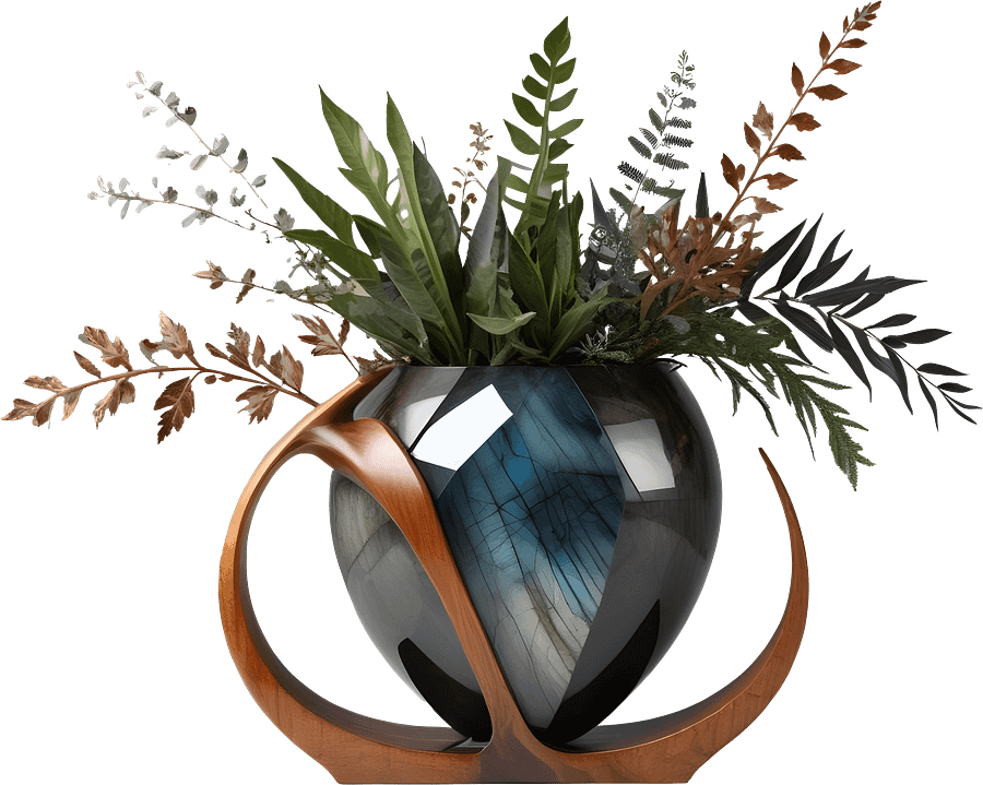 Celestial Symphony Bowl Vase – PNG product image (1)