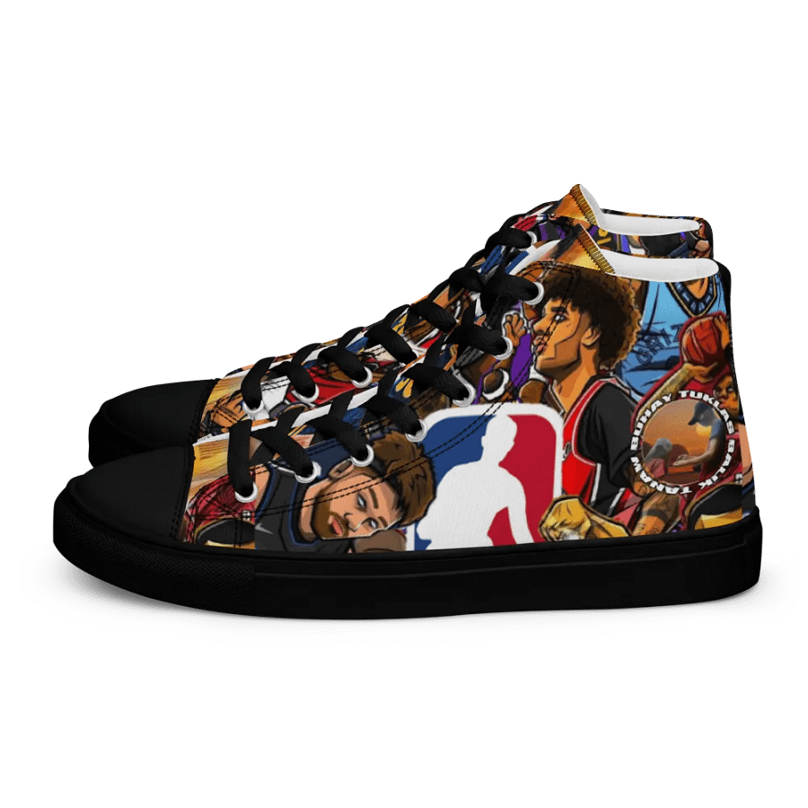 Balik Tanaw NBA Action Men's High Top Canvas Shoes product image (4)