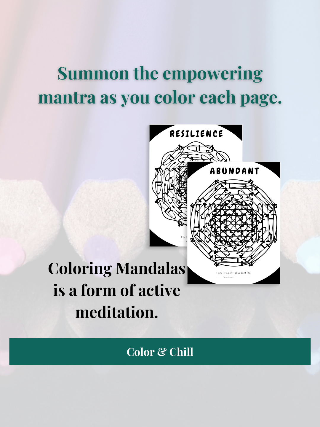 Mantra Mandalas Coloring Pages–Empower Collection product image (4)