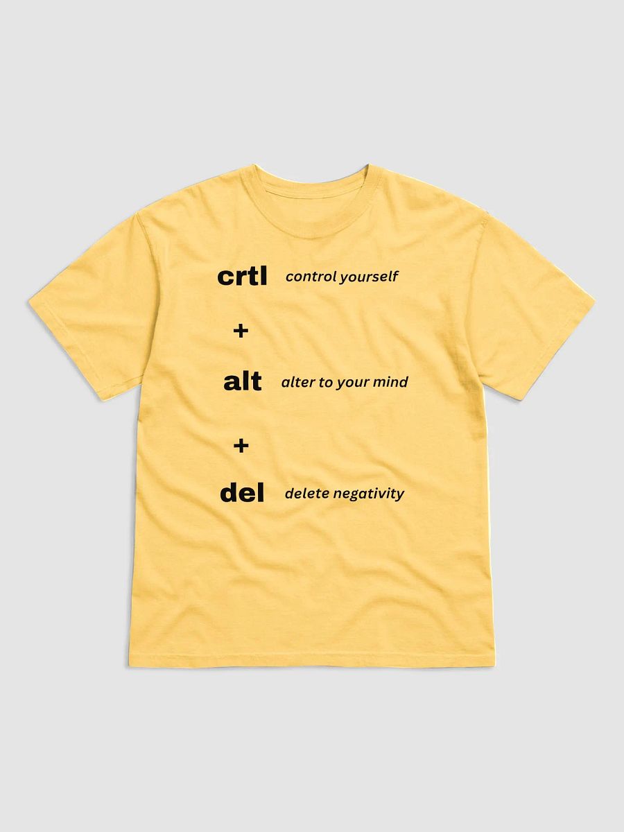 CRTL + ALT + DEL T-SHIRT (BLACK FONT) product image (6)