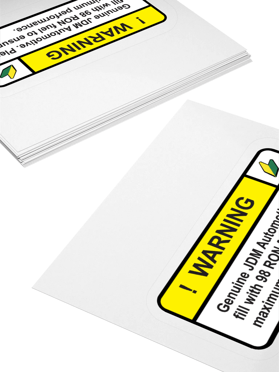Genuine JDM Warning Sticker product image (4)