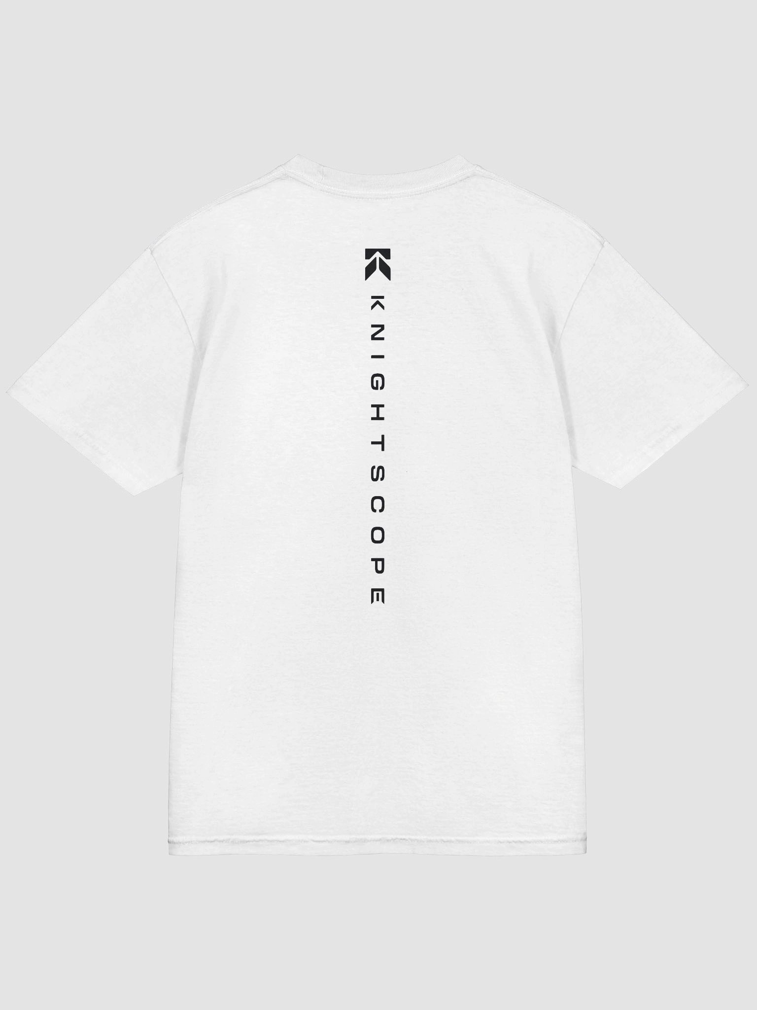 Knightscope Vertical Emblem Comfort Tee - Black on White product image (4)