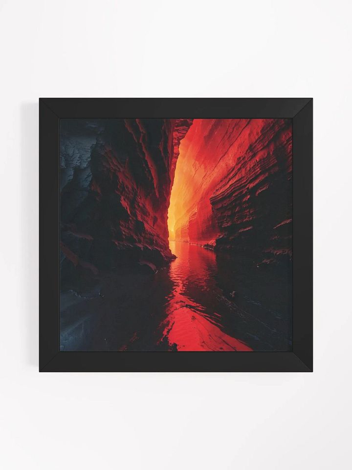 Fiery Canyon Glow Framed Print product image (3)
