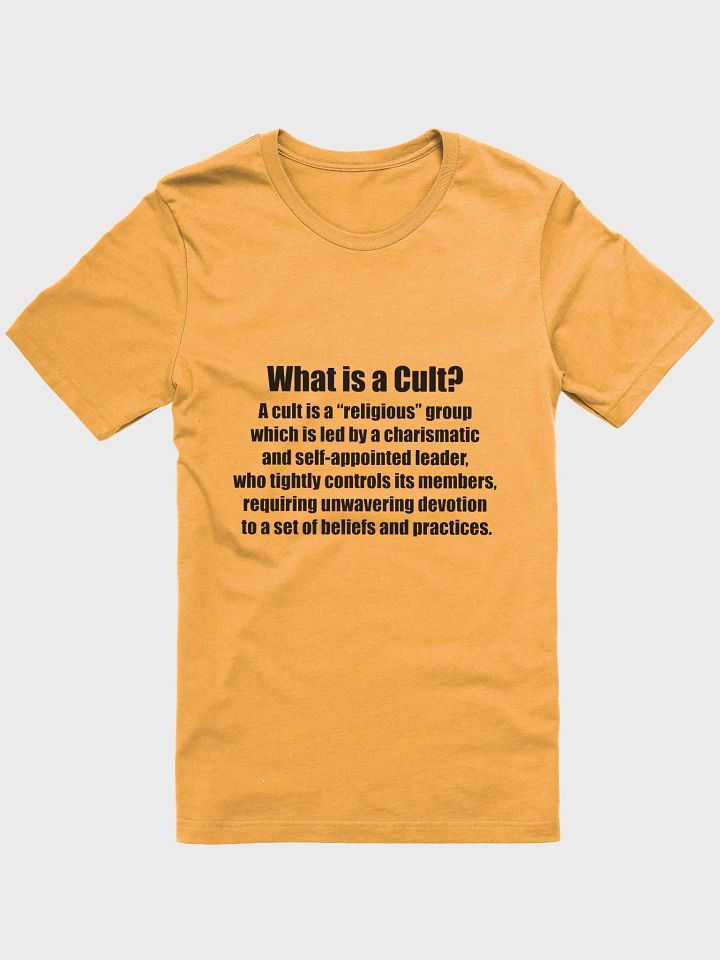 What Is A Cult T-Shirt - Goldenrod product image (1)