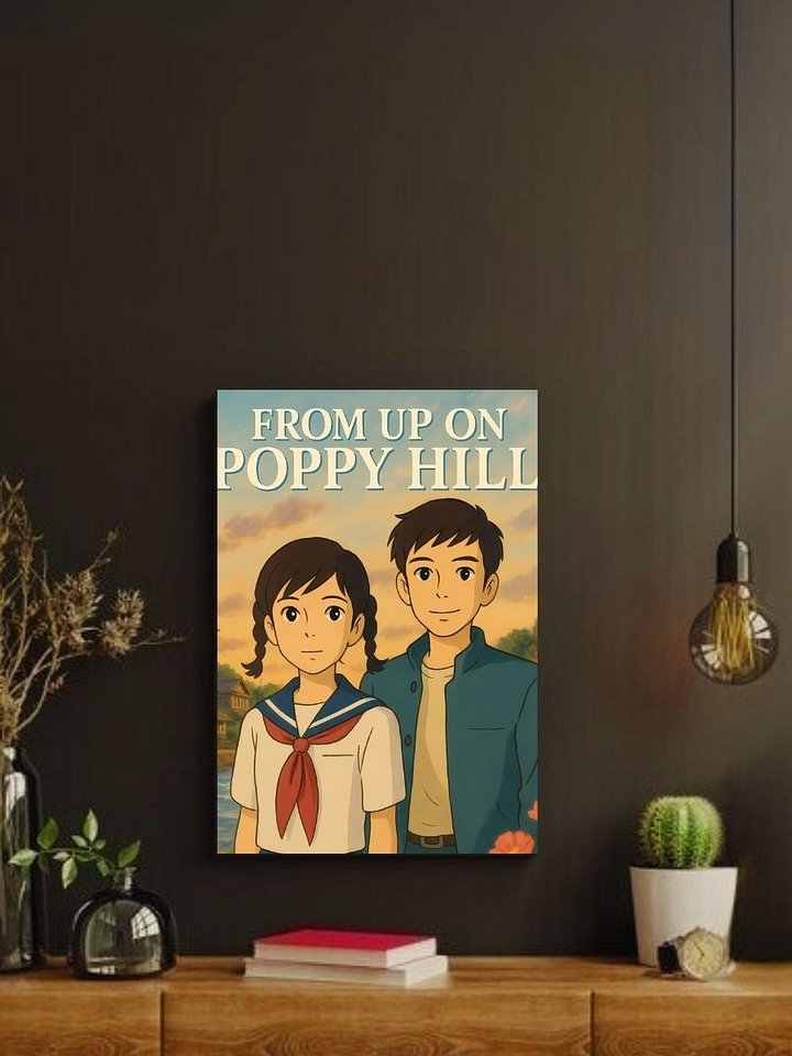 From Up On Poppy Hill – Umi & Shun Harbor Evening – 8x10 Metal Print product image (2)