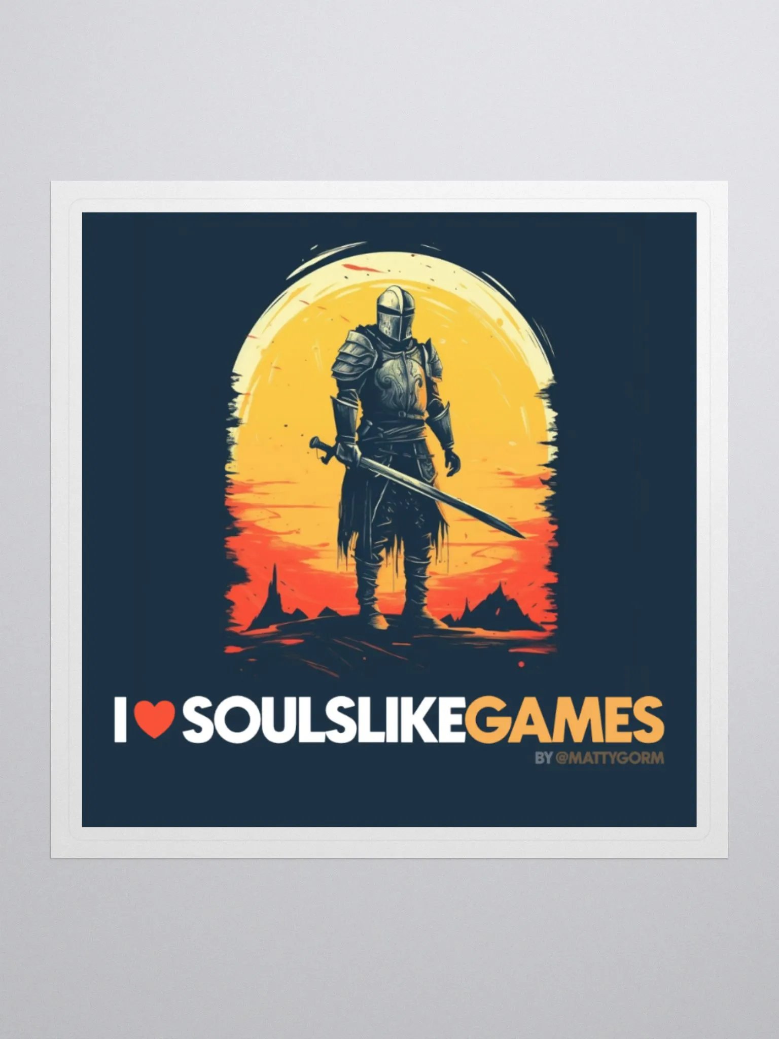 I Love Soulslike Games (sticker) product image (1)