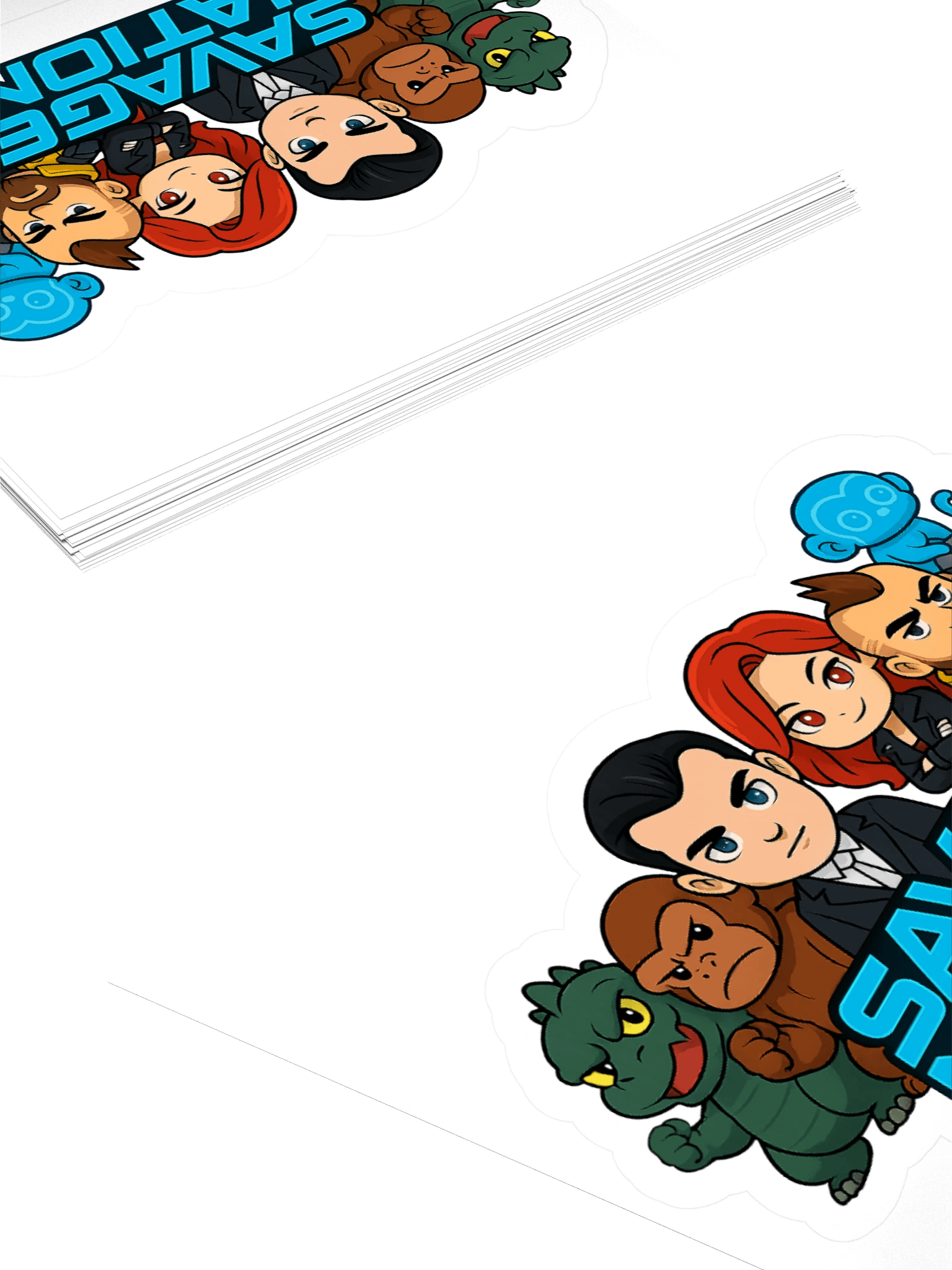 Savage Nation Chibi Sticker Set product image (12)