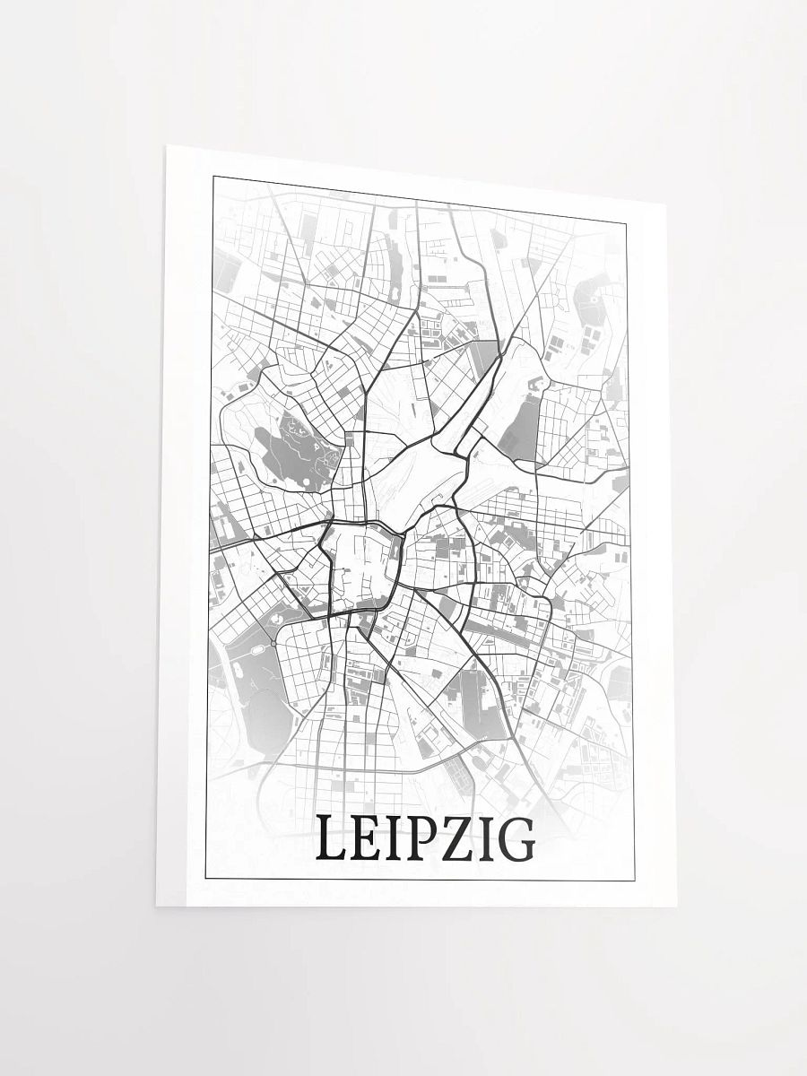 Leipzig, Germany, city map print product image (11)