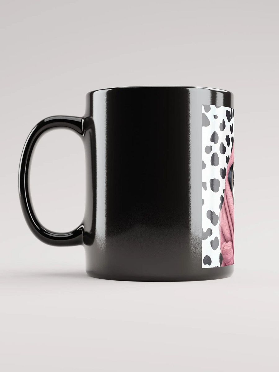 Dotted Pug Black Mug product image (6)