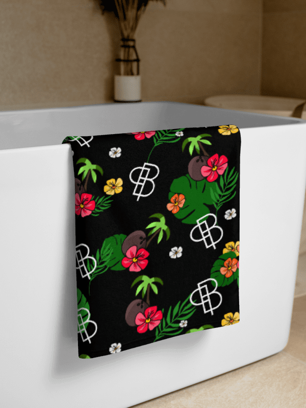 Tropical Island Towel in BLACK product image (1)
