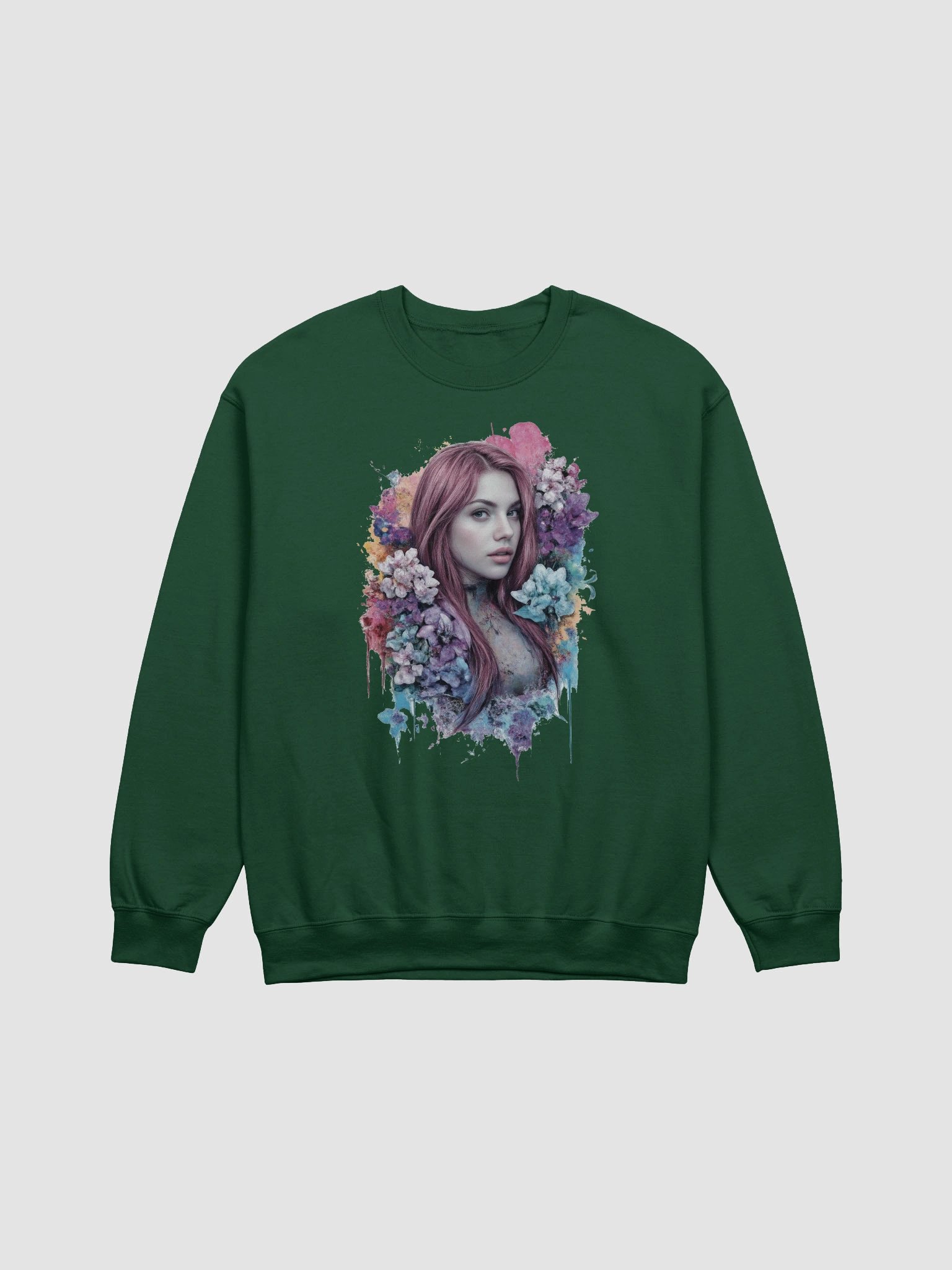 Fantasy Blooms Crewneck Sweatshirt product image (1)