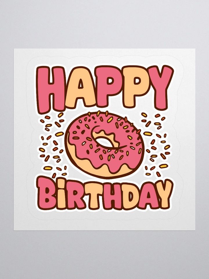 Happy Birthday (Donuts) Sticker product image (1)
