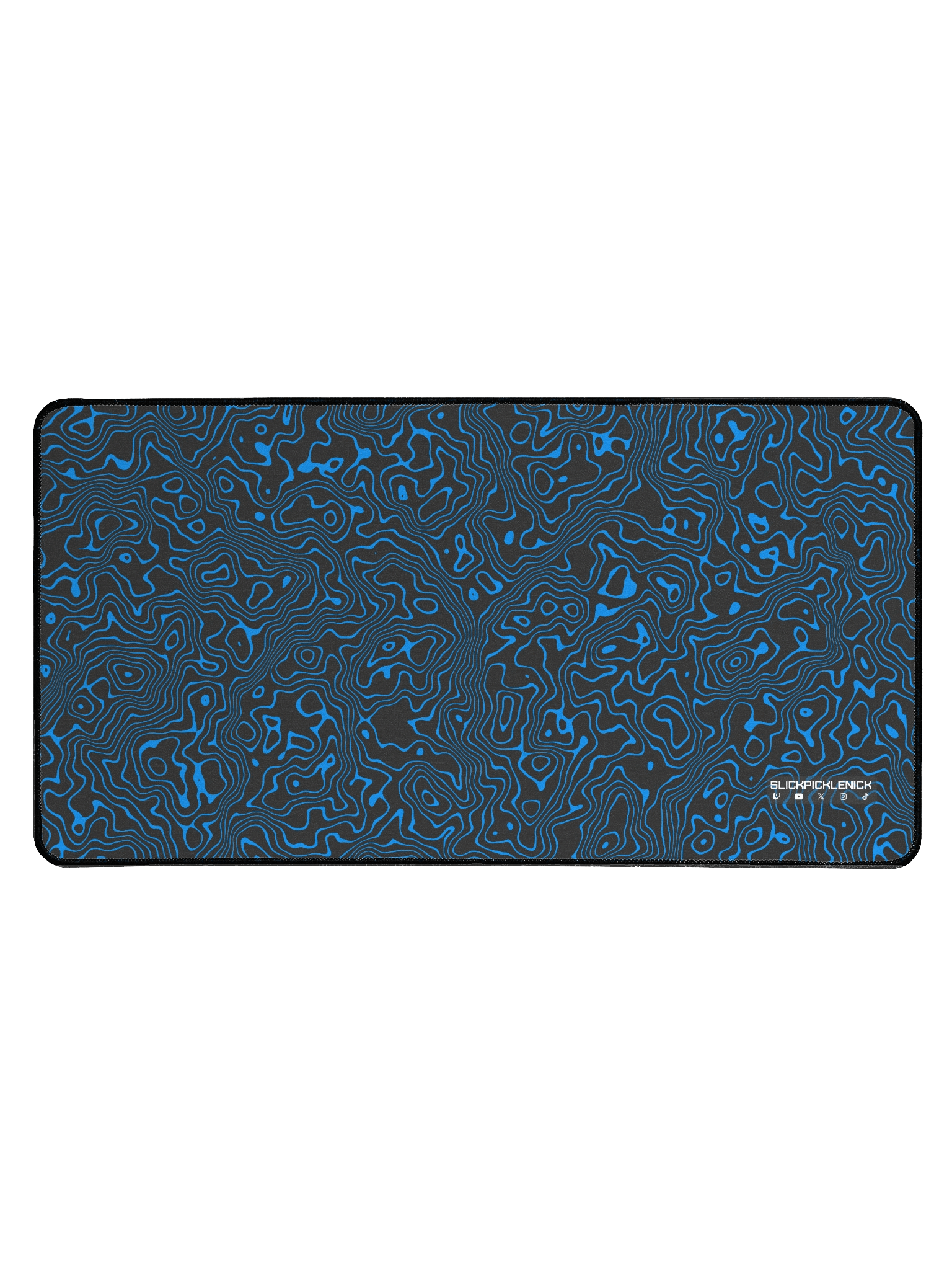 Blue Topographic Desk Mat product image (1)