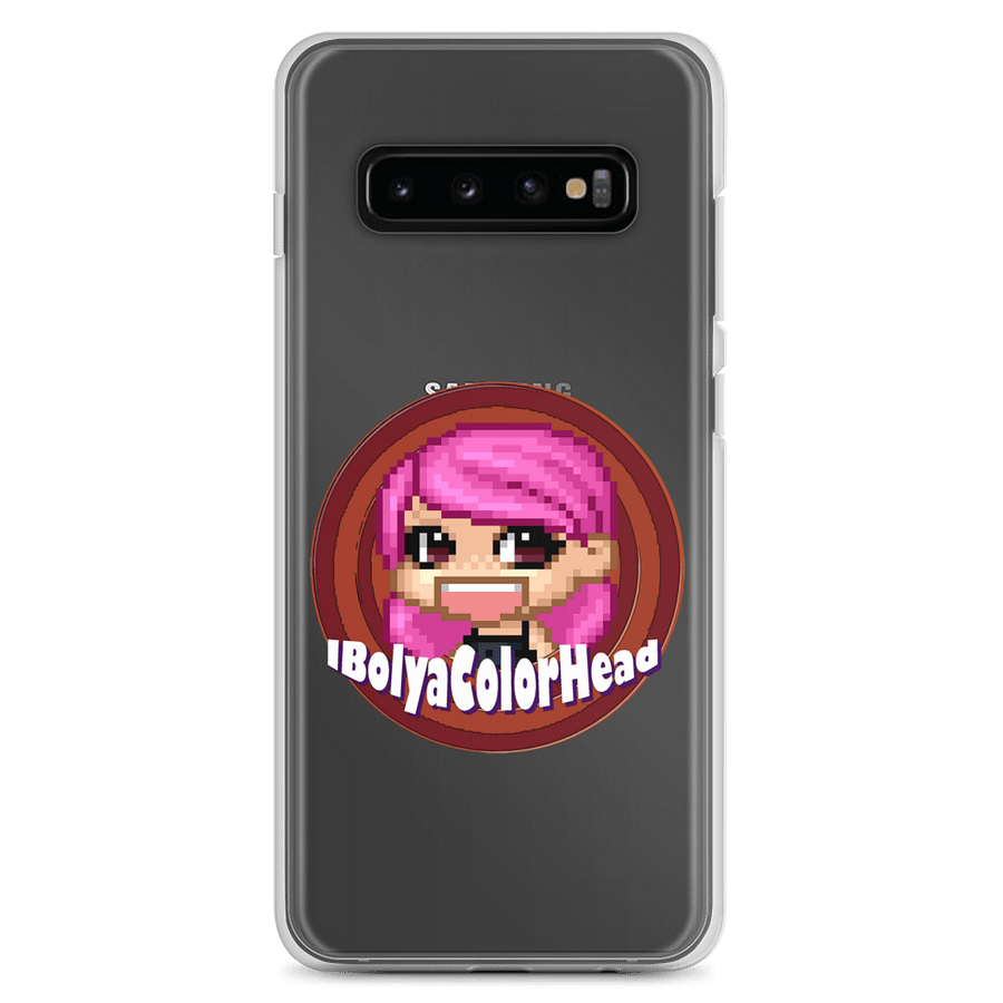 IbolyaColorHead Logo Samsung Clear Phone Case product image (1)