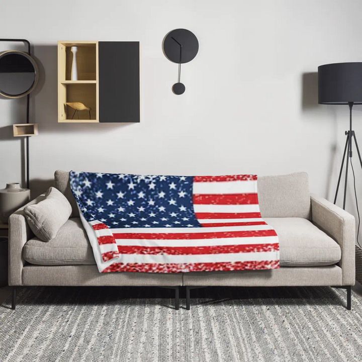 "U.S." Stars & Stripes Throw Blanket product image (1)