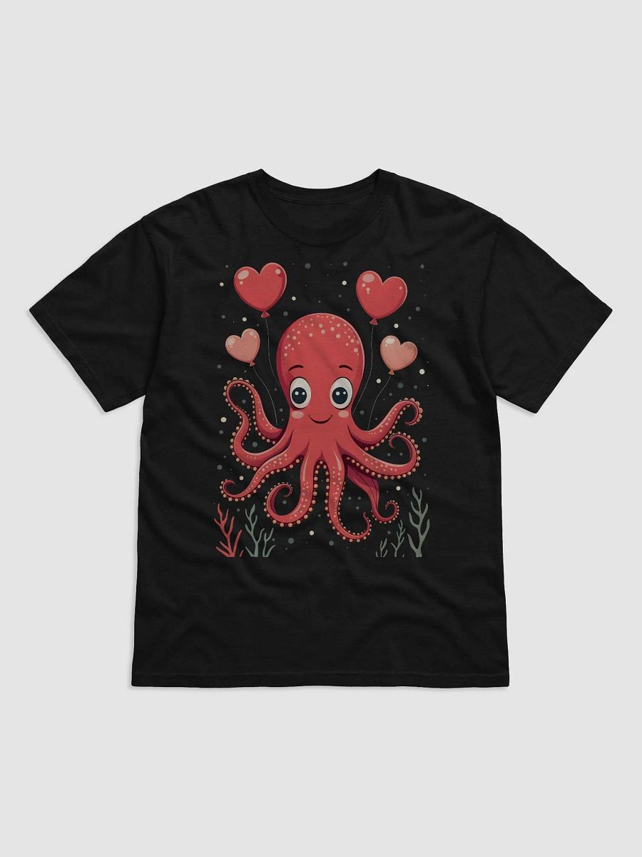 Octopus With Hearts Balloons T-Shirt product image (16)