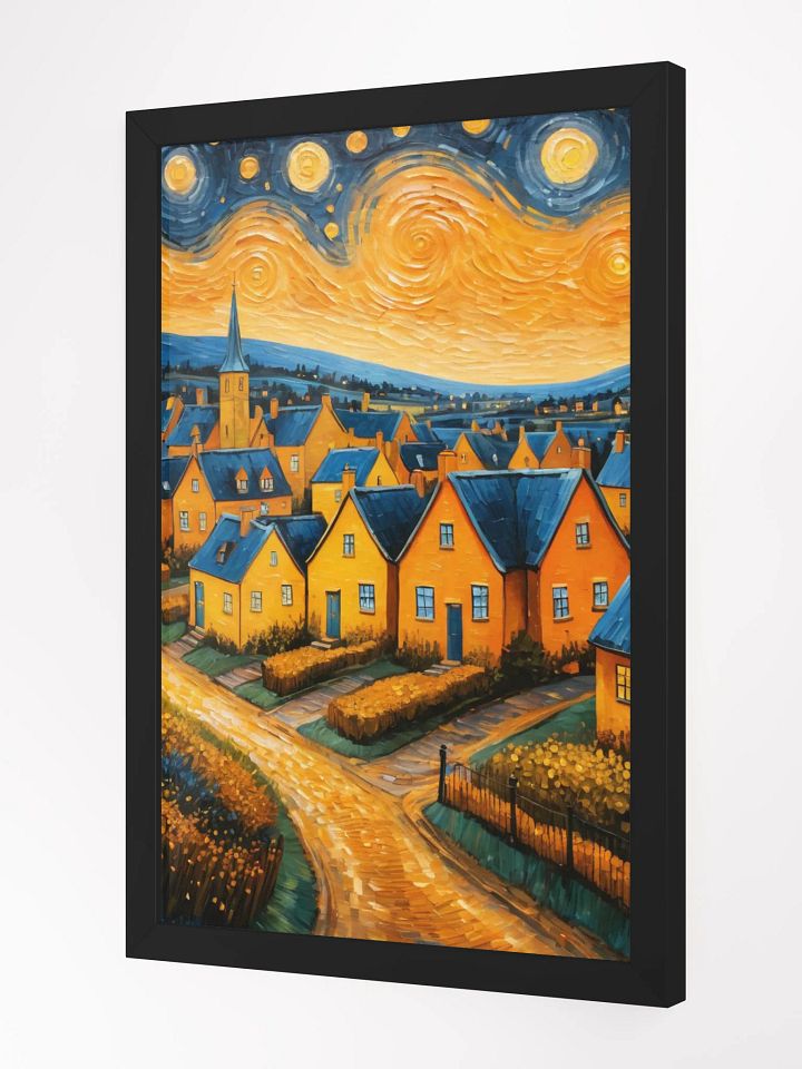 Starry Village Framed Matte Poster product image (6)