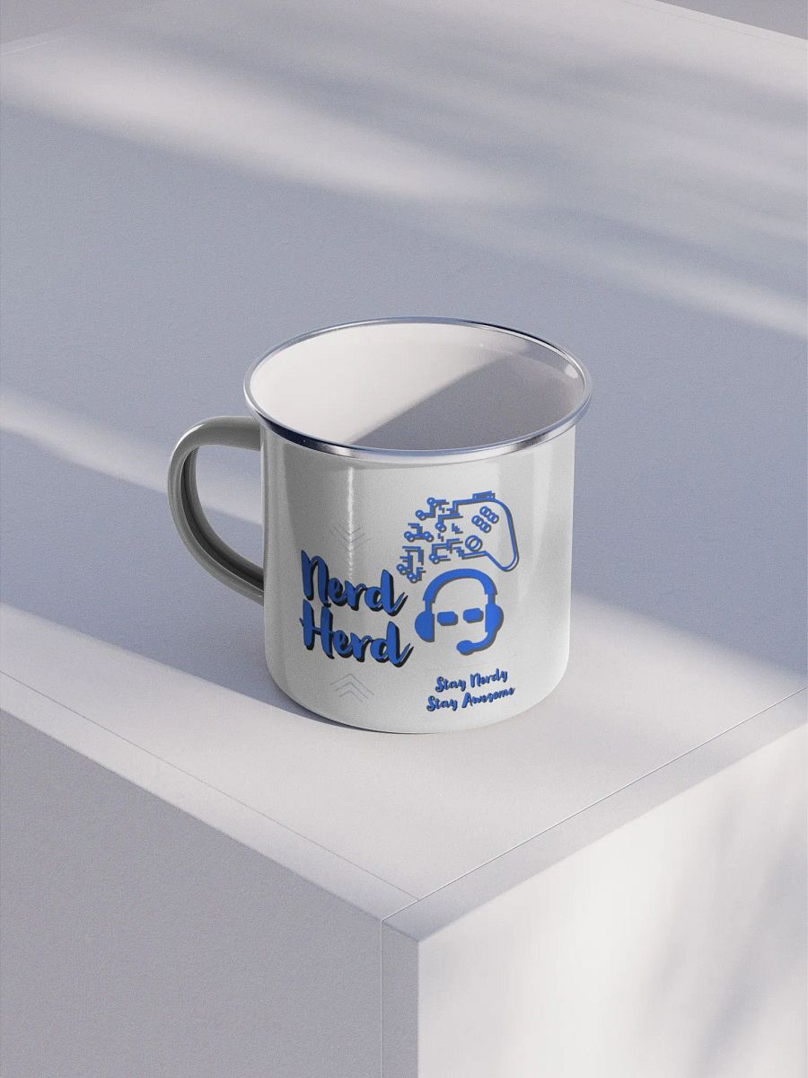 Nerd Herd Enamel Mug (Clear) product image (1)