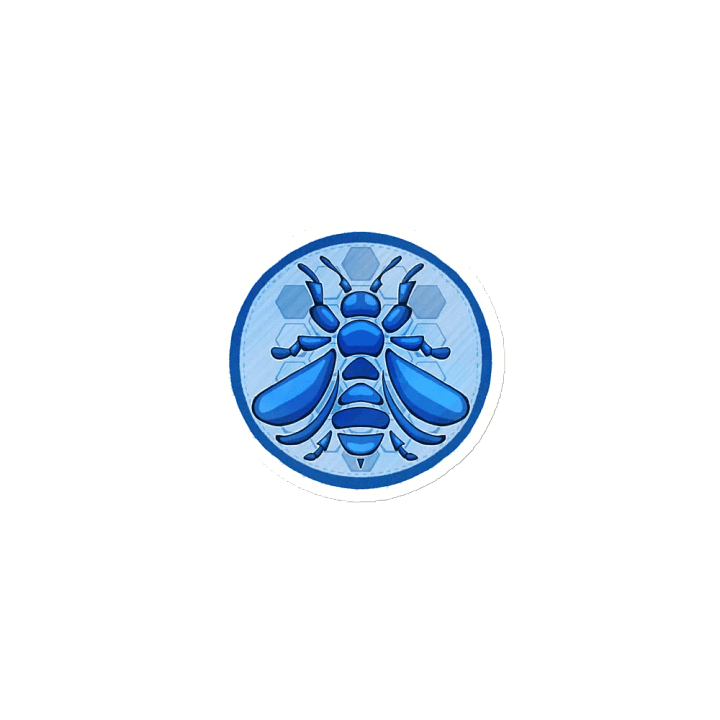 Blue Bees Magnet product image (1)