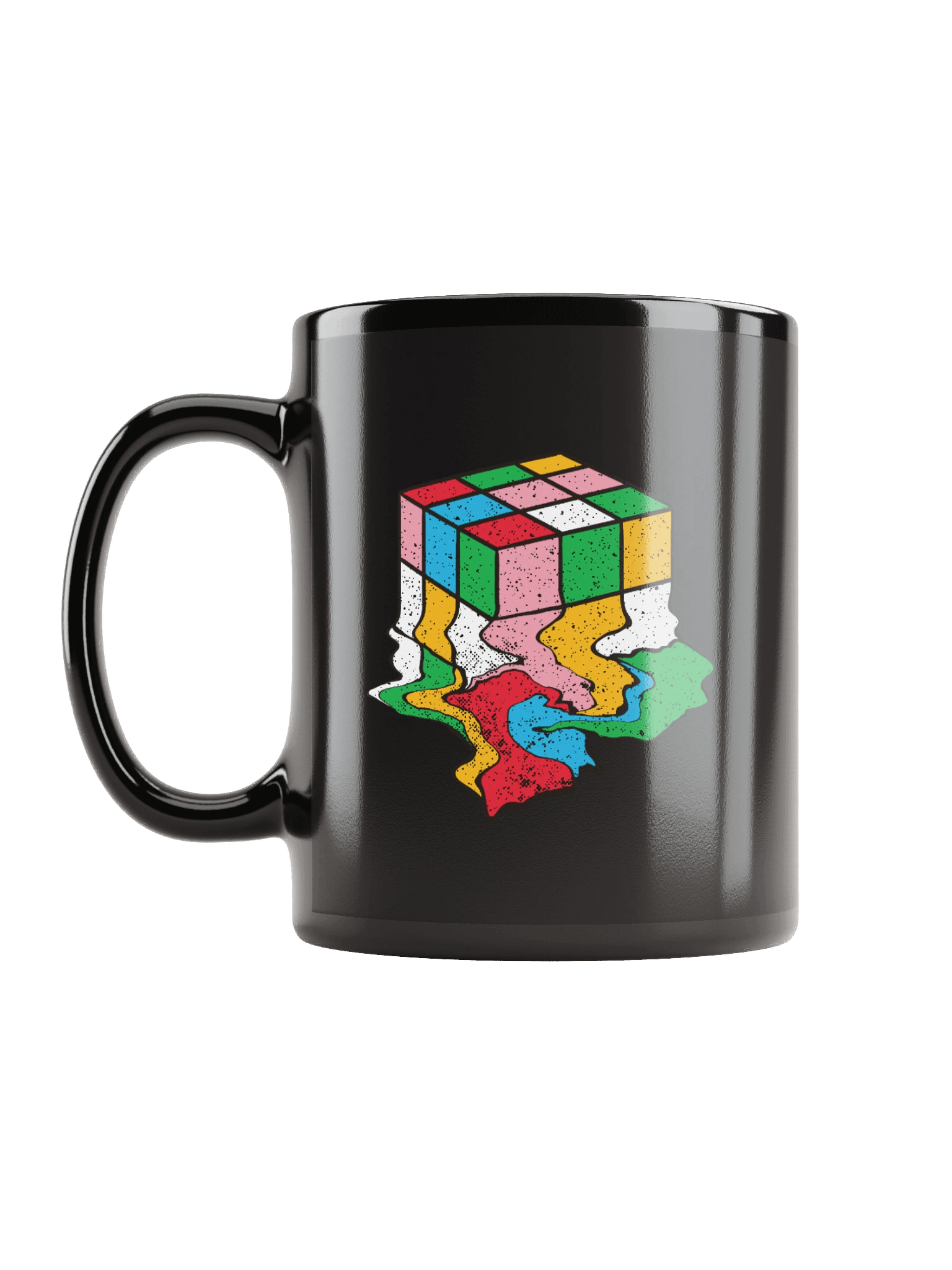 Melting Cube Black Mug - Double Sided Print product image (12)