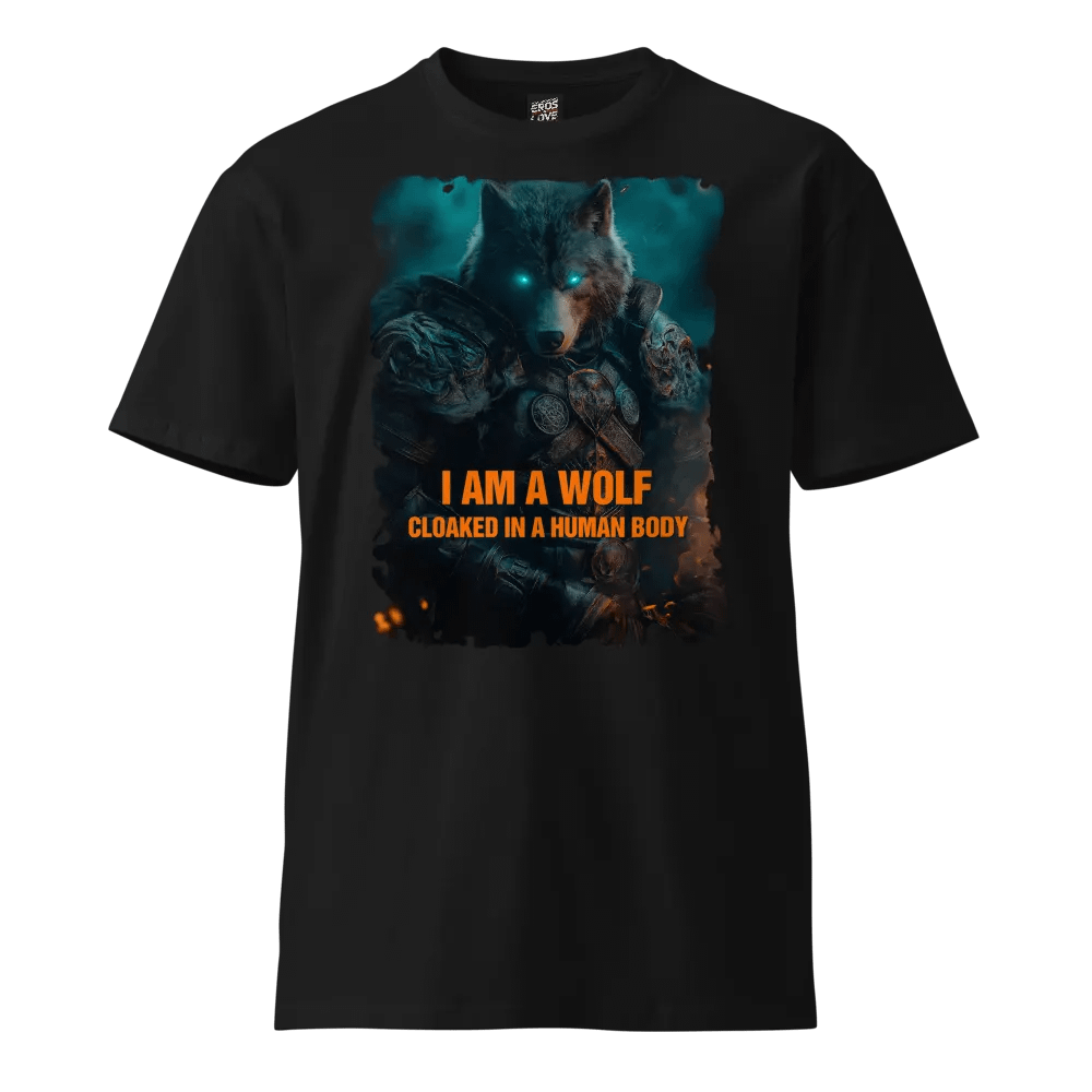Hidden Howl – I AM A WOLF CLOAKED IN A HUMAN BODY T-Shirt product image (1)