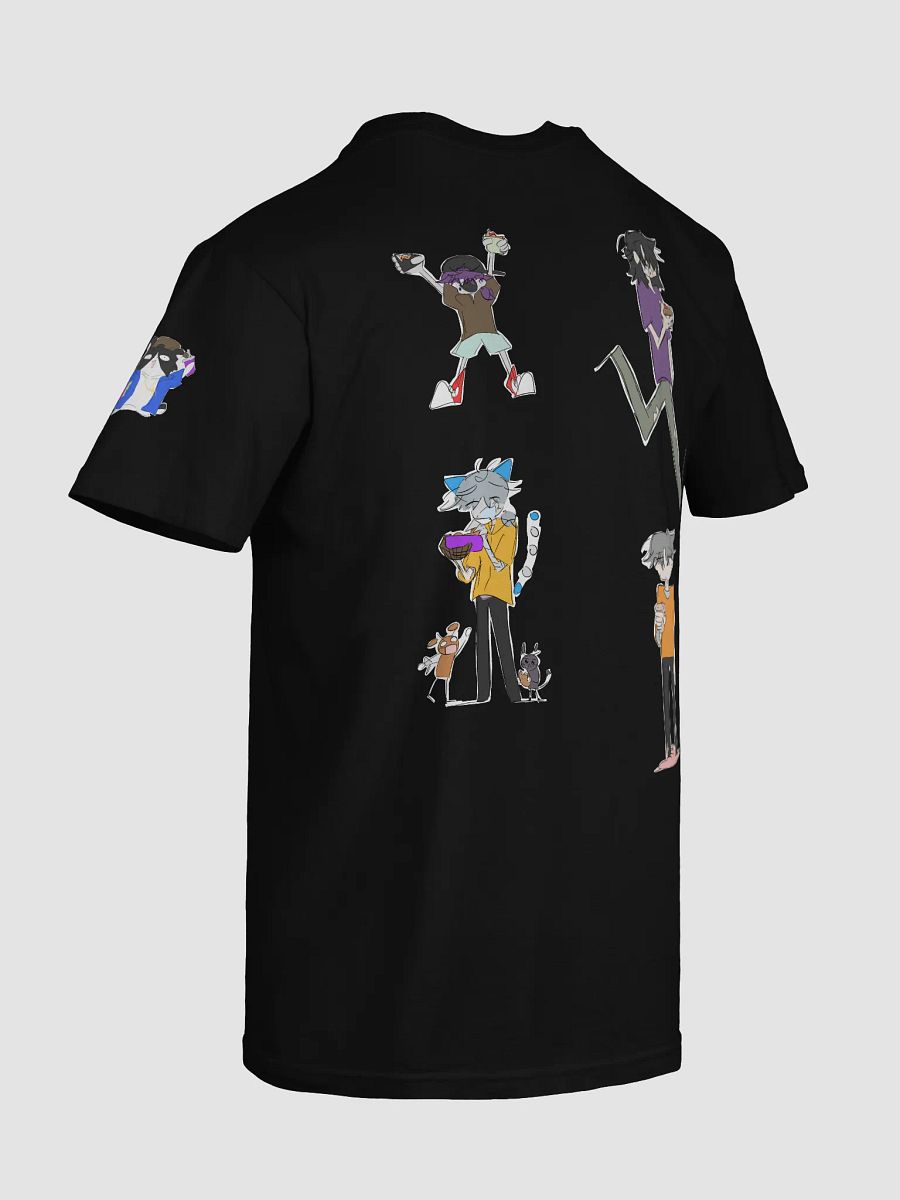 Moon Savers + Ray and Hampan everyone standing and eating May t-shirt product image (8)
