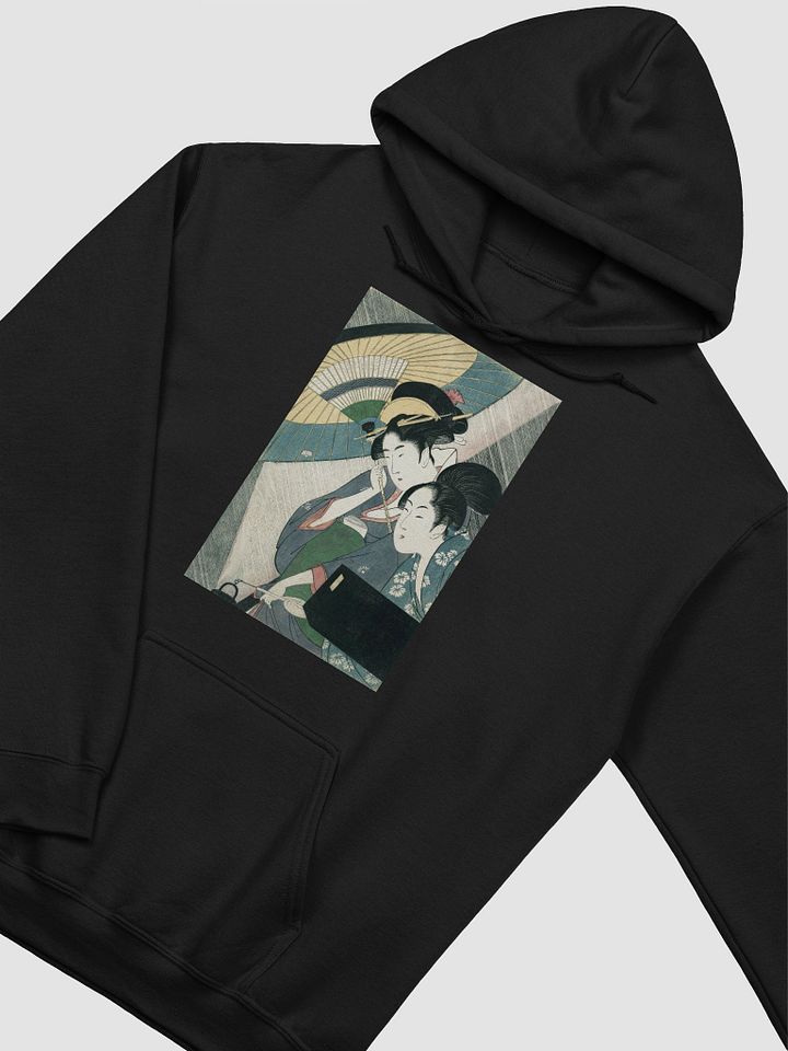 Two Japanese women with an umbrella Hoodie product image (2)