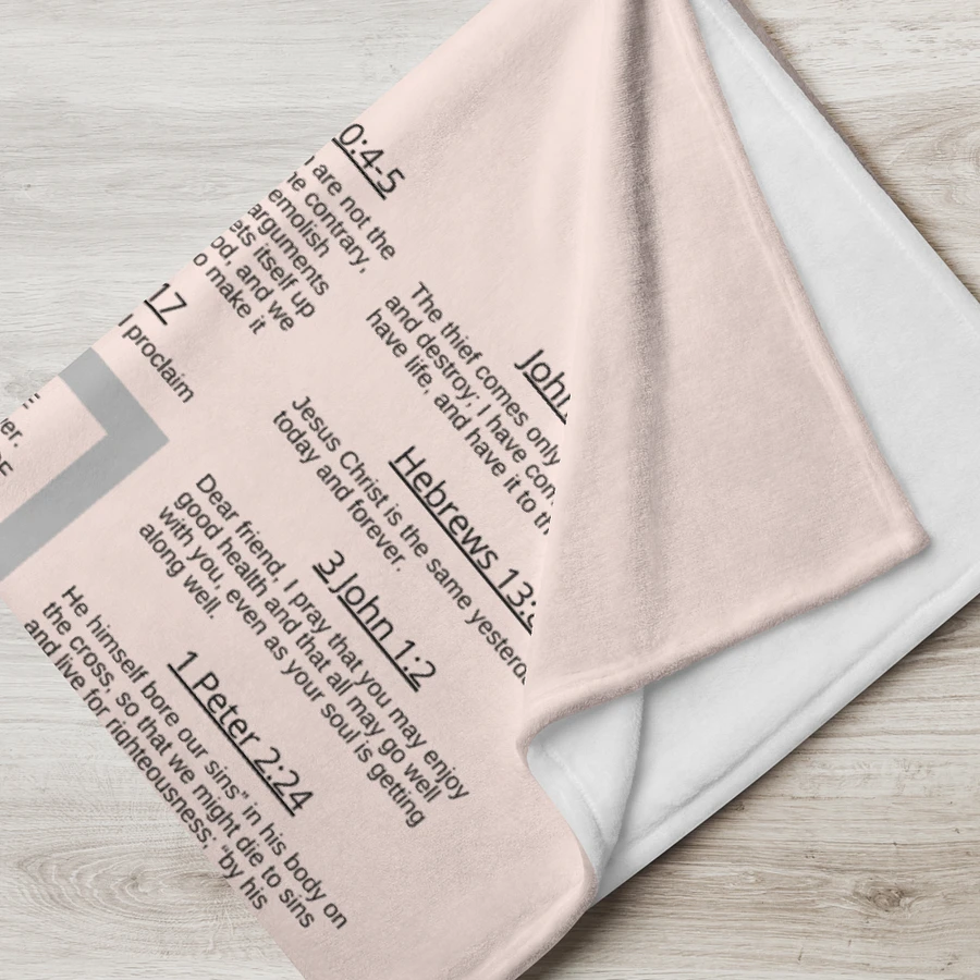 Armour Of God Blush Pink Prayer Blanket product image (8)