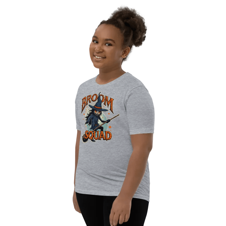 Witchy Broom Squad Youth Tee product image (11)