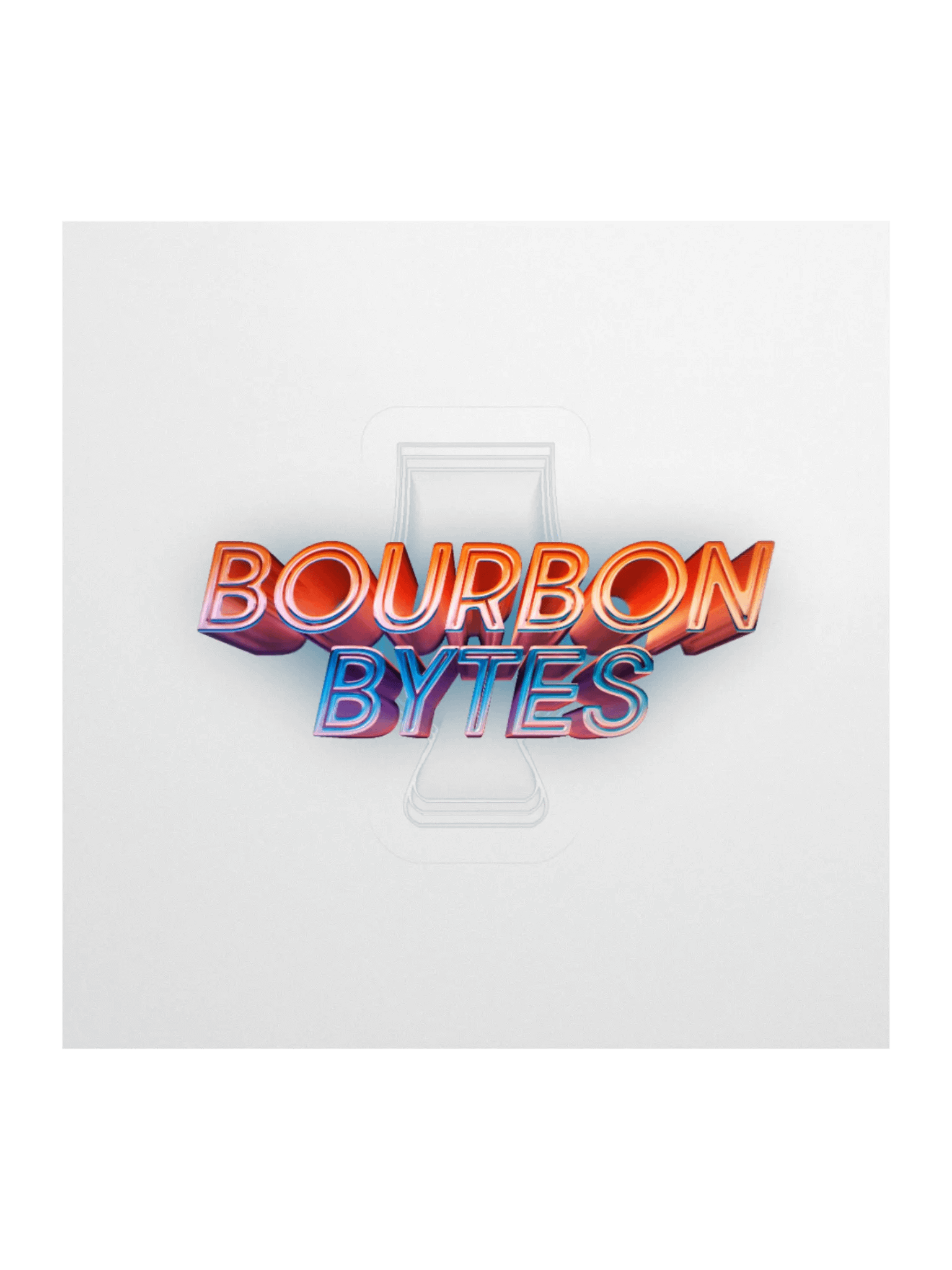 Bourbon Bytes Transparent Sticker product image (1)