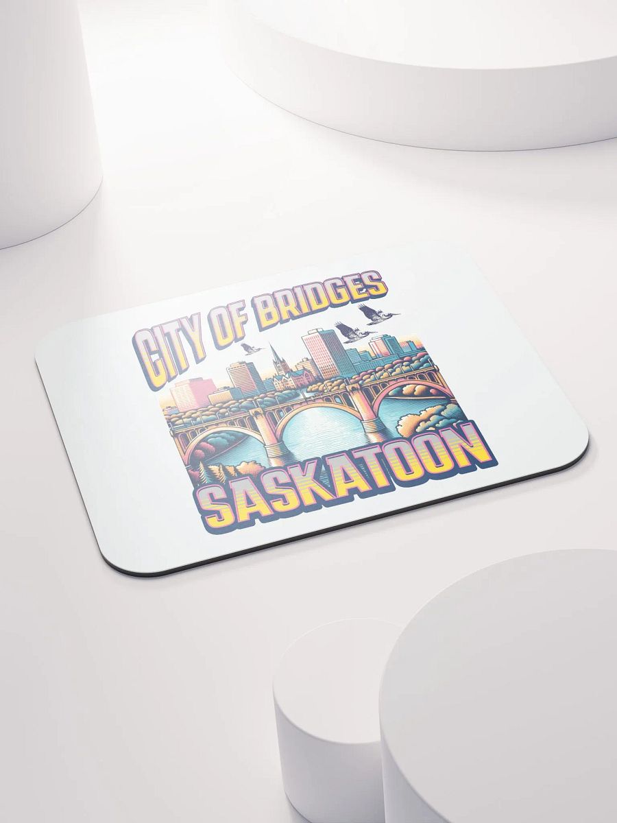 City Of Bridges Saskatoon Skyline Mouse Pad product image (4)