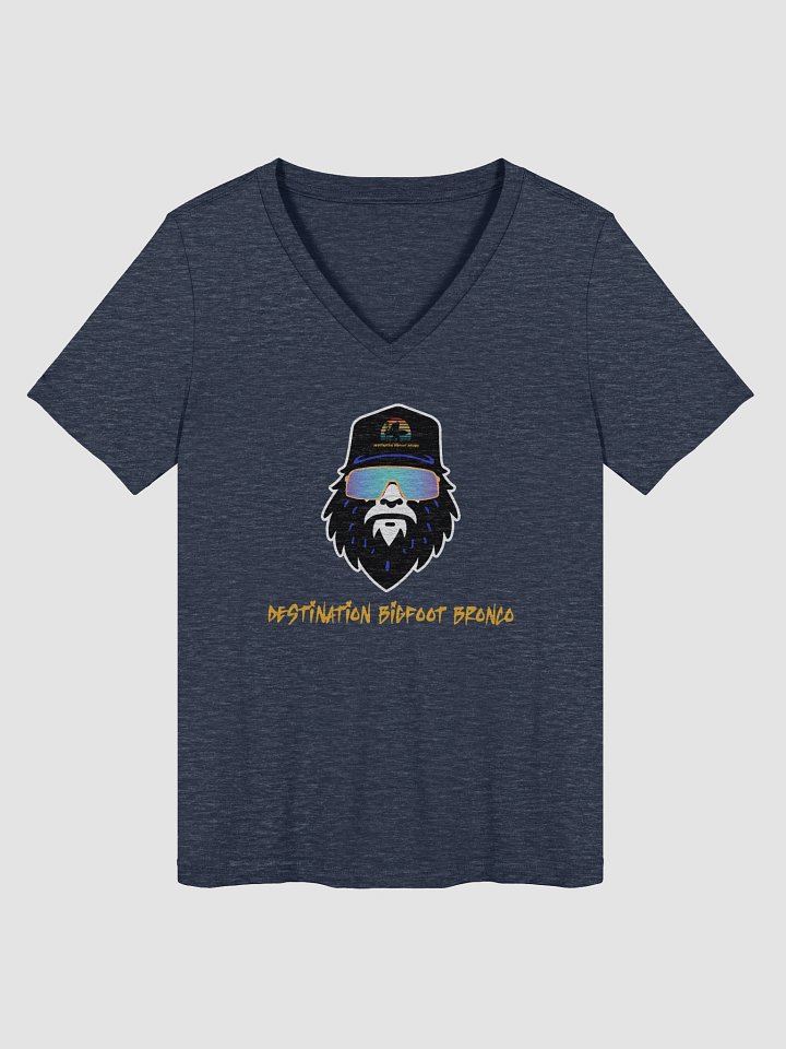 Destination Bigfoot Bronco Bigfoot Logo Bella+Canvas Women's Relaxed V-Neck T-Shirt (Multiple Color Options) product image (23)