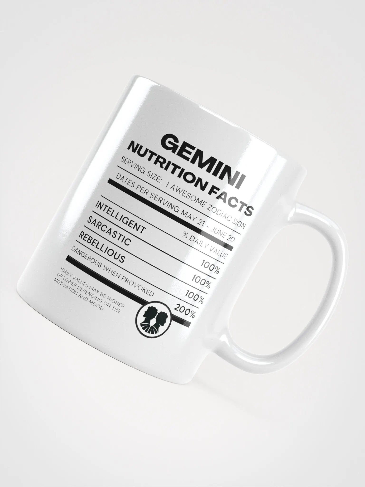Gemini Nutrition Facts Mug product image (5)