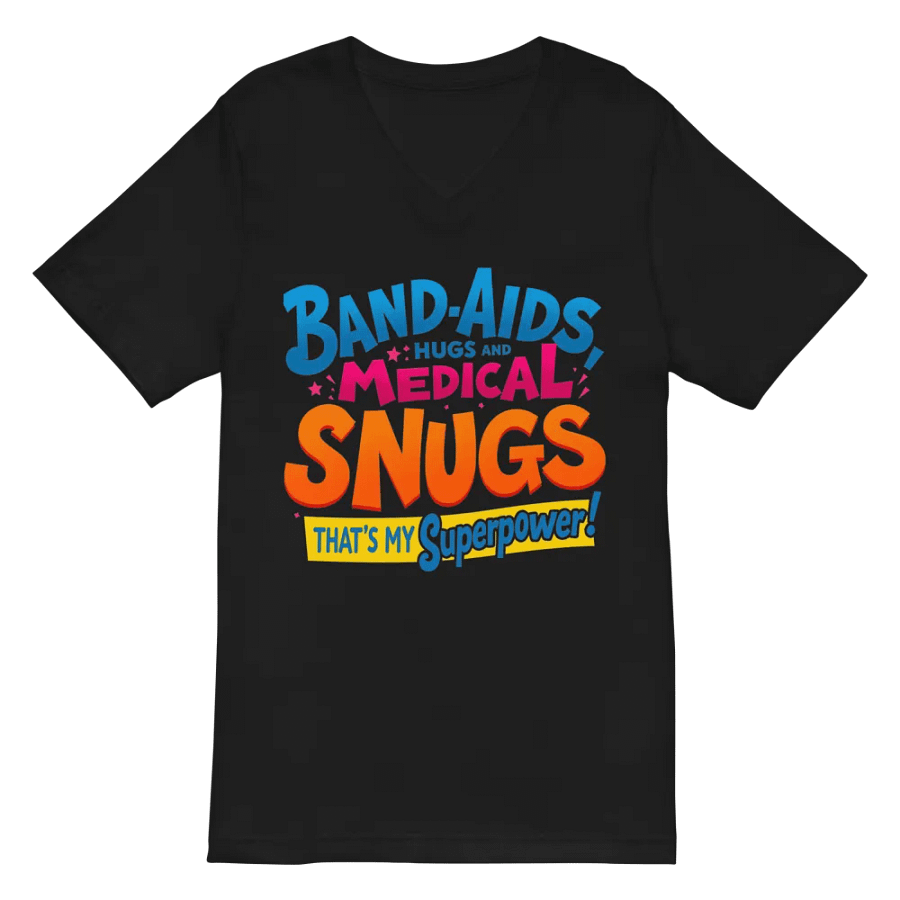 Superpower Band-Aids V-Neck Tee product image (3)