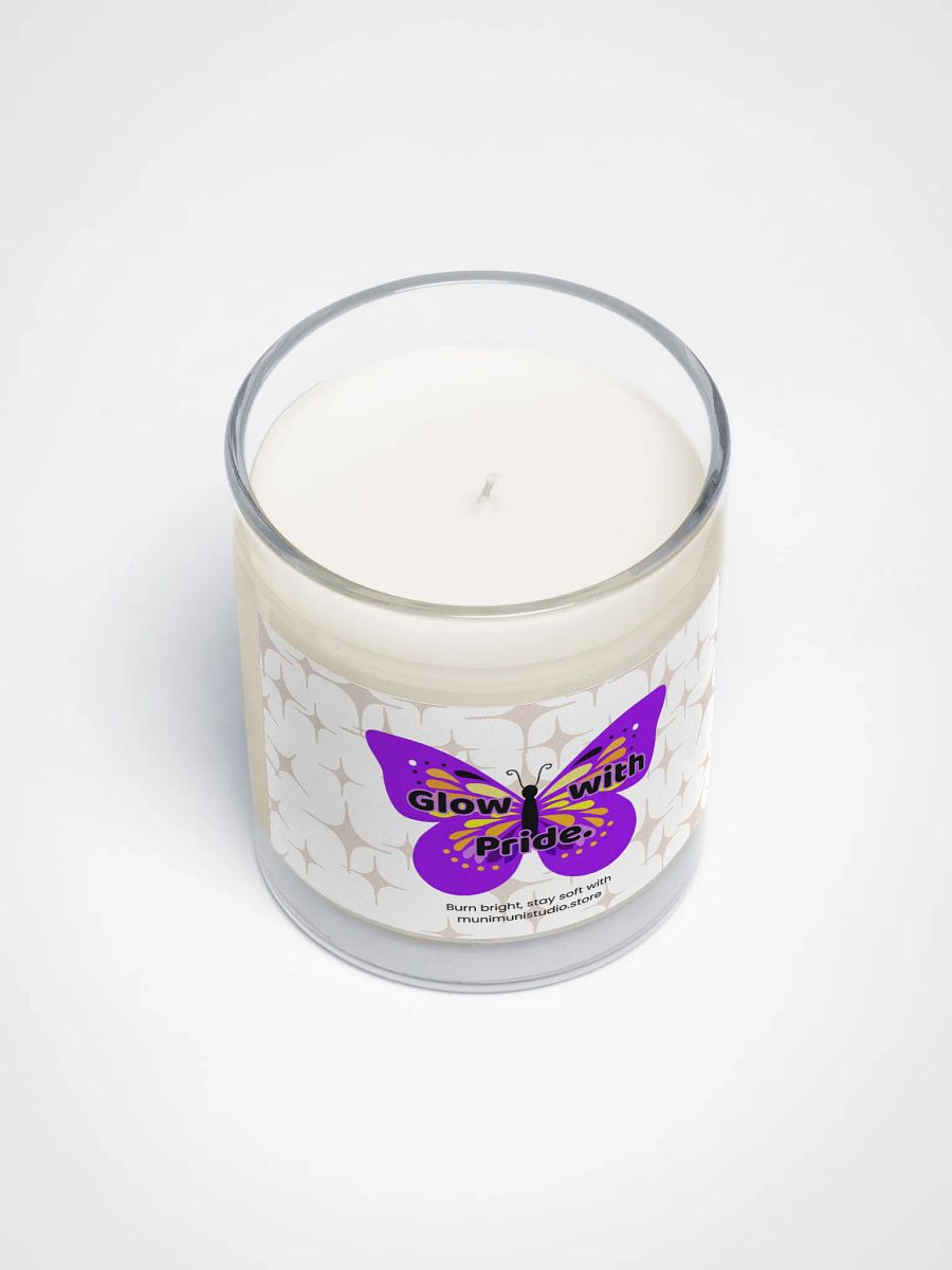 Glow with Pride – Yellow-Orange Butterfly Soy Candle product image (3)