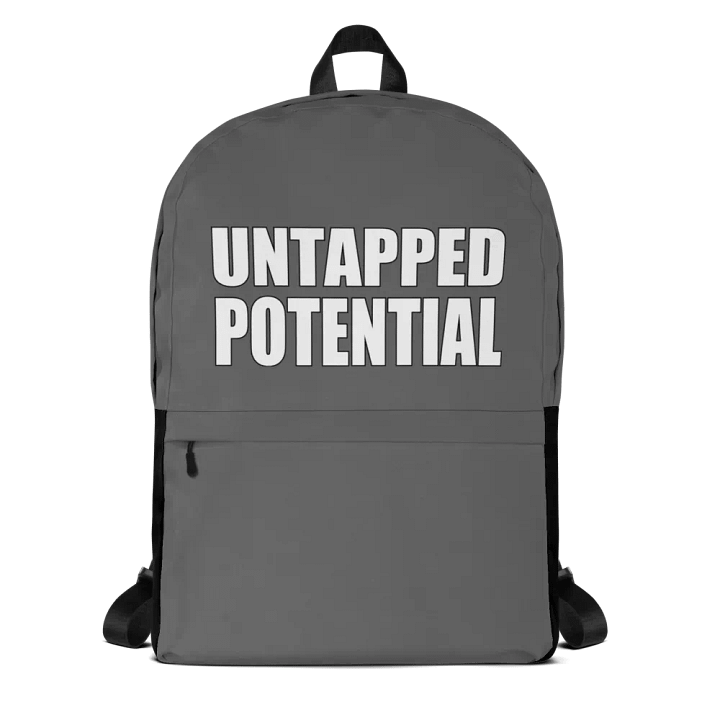 Untapped Potential Gray Large Print Back Pack product image (1)