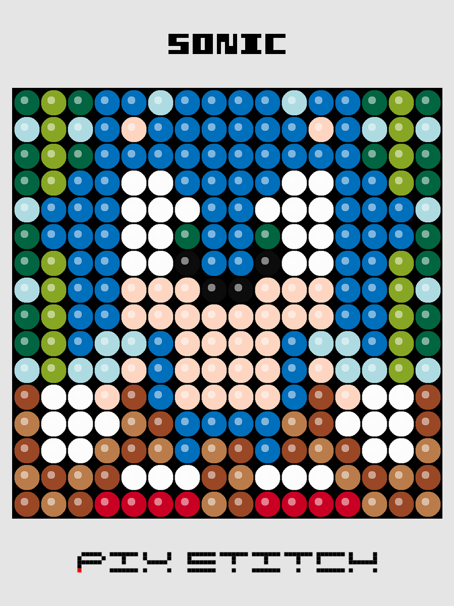 Sonic Pixel Art product image (1)