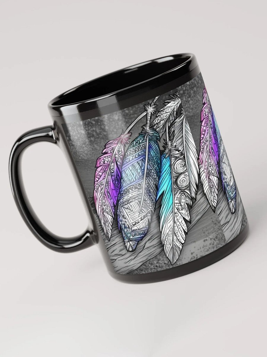 G Feathers, Black Glossy Mug product image (5)